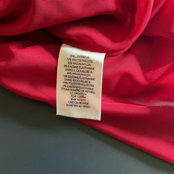 NWT Alice & Olivia Dorinda Red Off The Shoulder Midi Dress - Picture 15 of 16